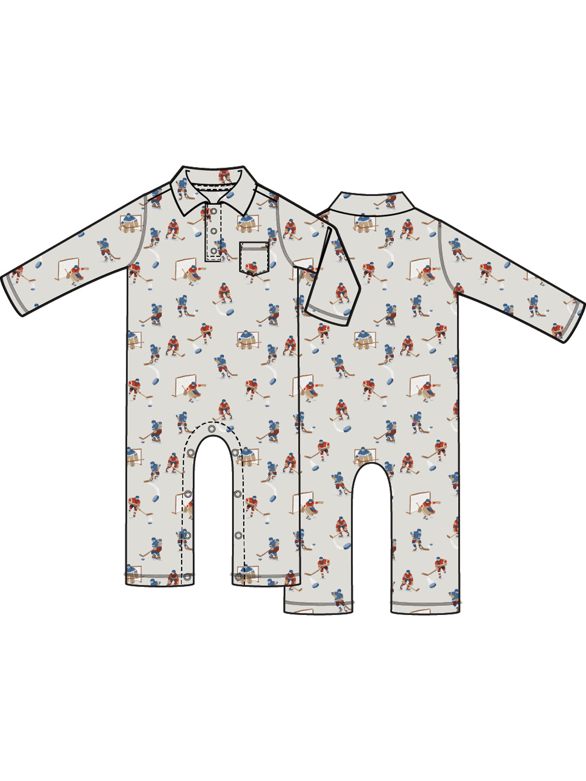 Polo Romper, Hockey Players