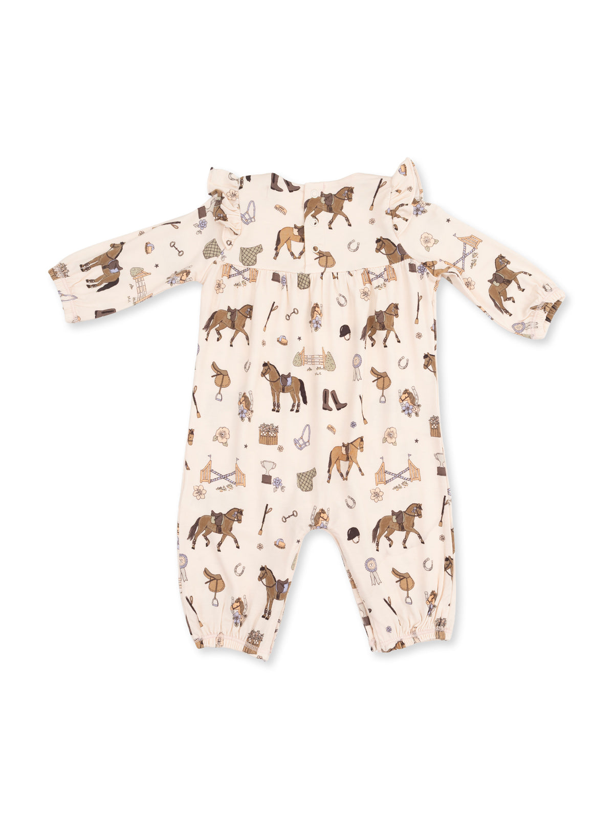 Ruffle Sleeve Romper, Pretty Equestrian