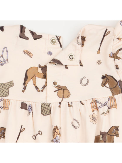 Ruffle Sleeve Romper, Pretty Equestrian