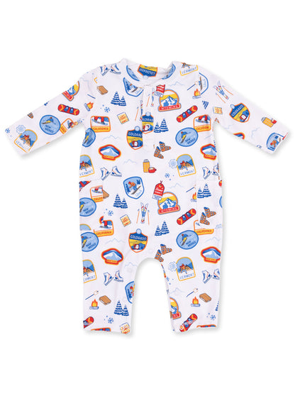 Uni Romper, Vintage Ski Patches