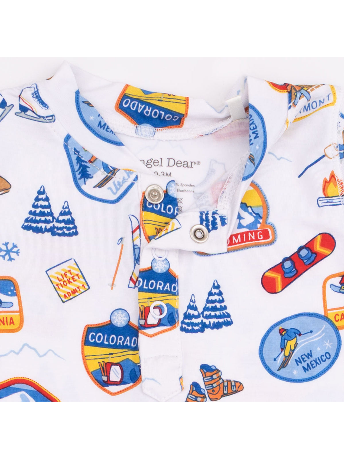 Uni Romper, Vintage Ski Patches