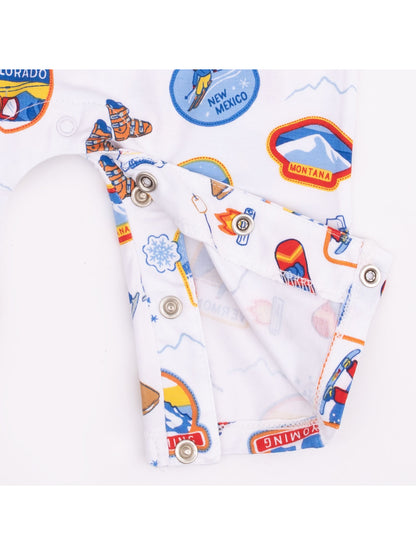 Uni Romper, Vintage Ski Patches