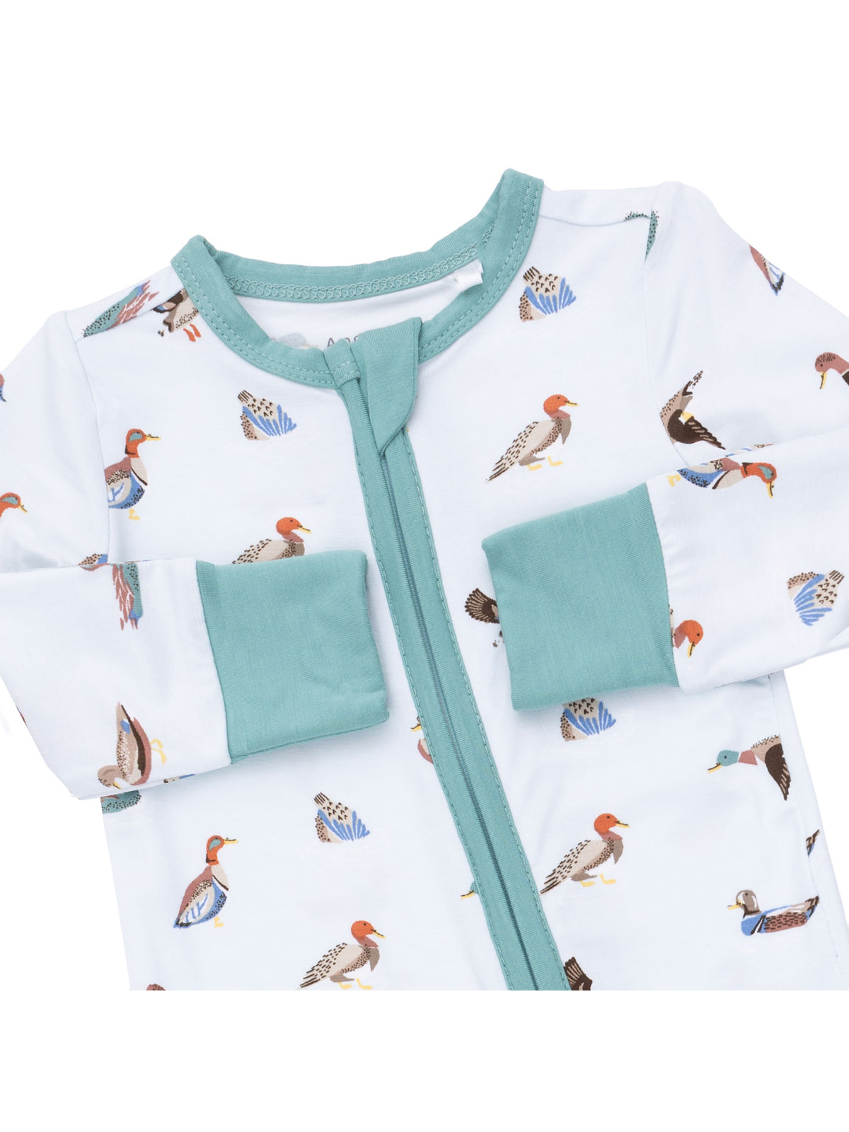 2-Way Zip Romper, American Ducks