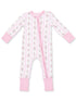 2-Way Zip Romper, Bella Rose Stripe