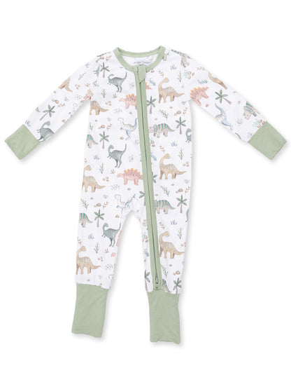 2-Way Zip Romper, Sweet Baby Dinos