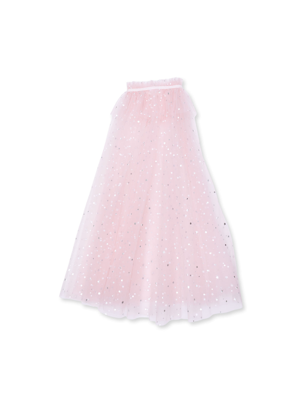 Tulle Play Cape, Velour Soft Pink