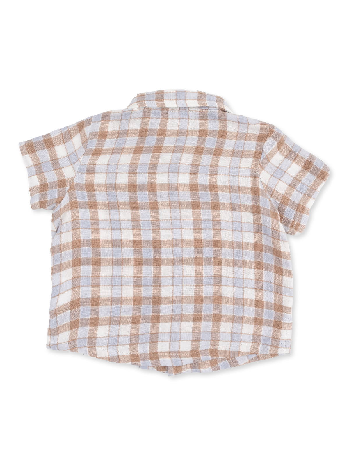 Short Sleeve Western Pearl Snap Shirt, Western Plaid