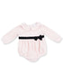 Velour Peter Pan Collar Bubble, Soft Pink