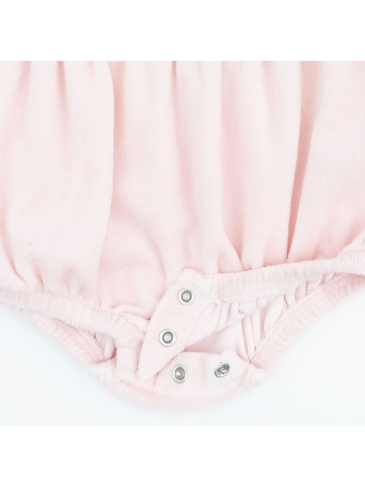 Velour Peter Pan Collar Bubble, Soft Pink