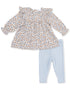 Ruffle Tunic with Legging, Hazel Floral