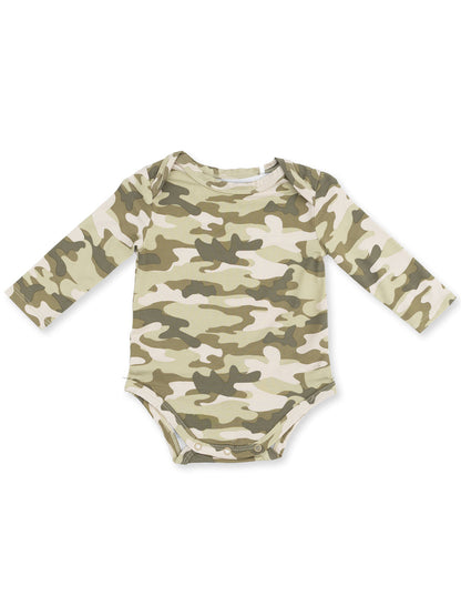 Long Sleeve Bodysuit, Camo