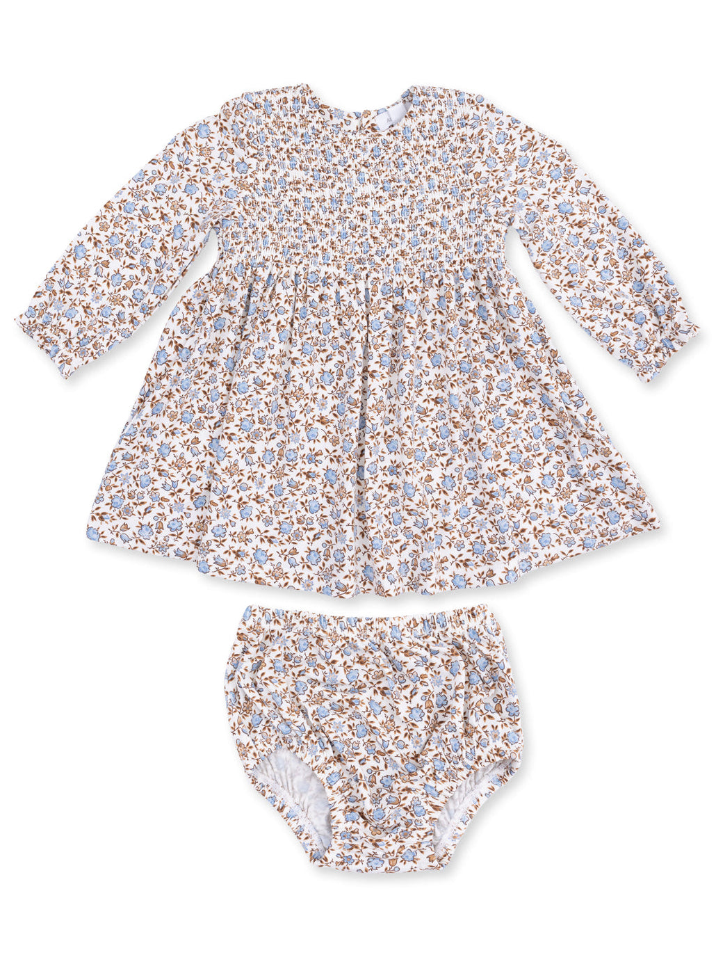 Caitlyn Smocked Bodice Dress & Bloomer, Hazel Floral