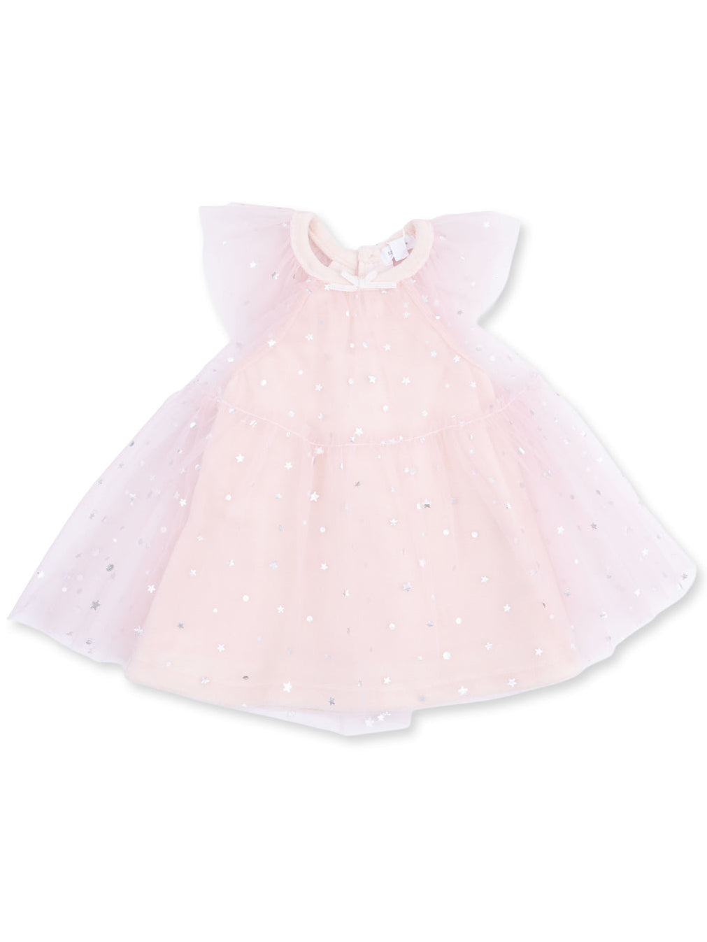 Tulle Dress, Velour Soft Pink