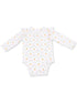 Ruffle Sleeve Bodysuit, Pretty Pumpkin Trellis
