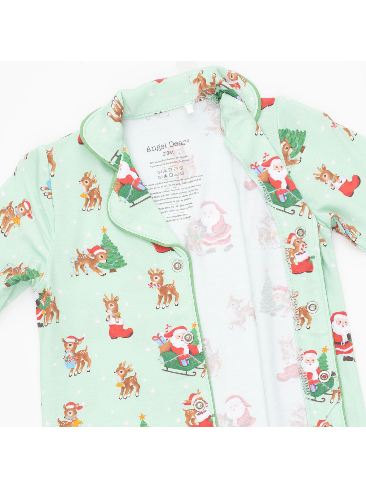 Coat Style Romper, Vintage Reindeer & Santa Uni