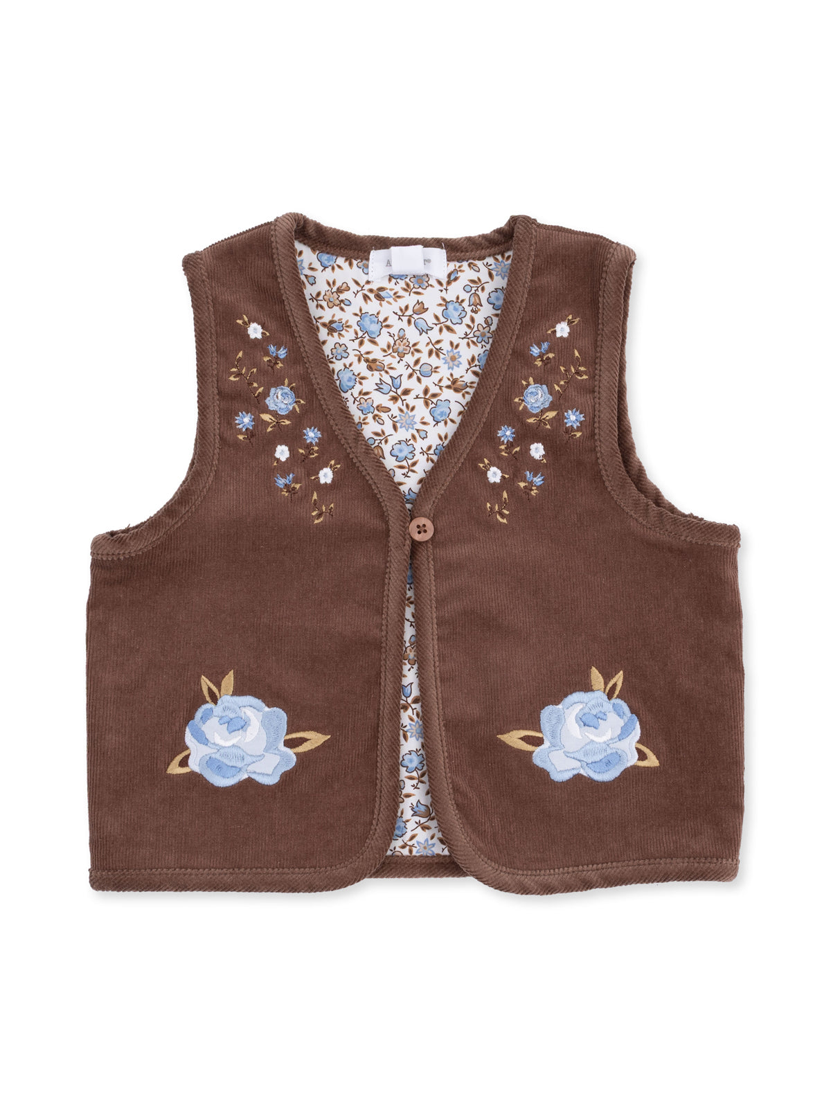 Vest with Lining, Hazel Floral