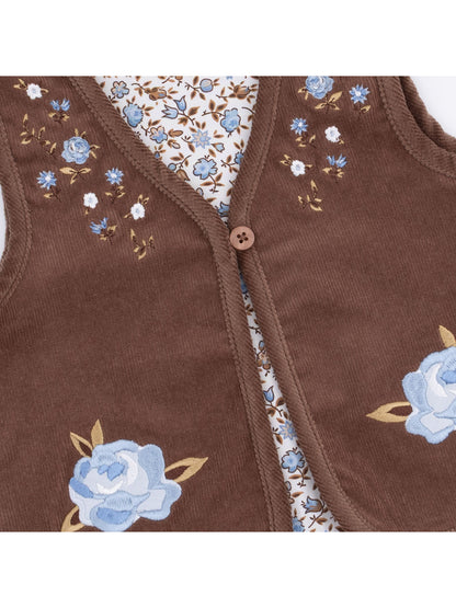 Vest with Lining, Hazel Floral