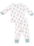 Long Sleeve Loungewear Set, Christmas Teddy Bears Uni