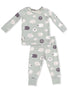 Long Sleeve Loungewear Set, Black Sheep