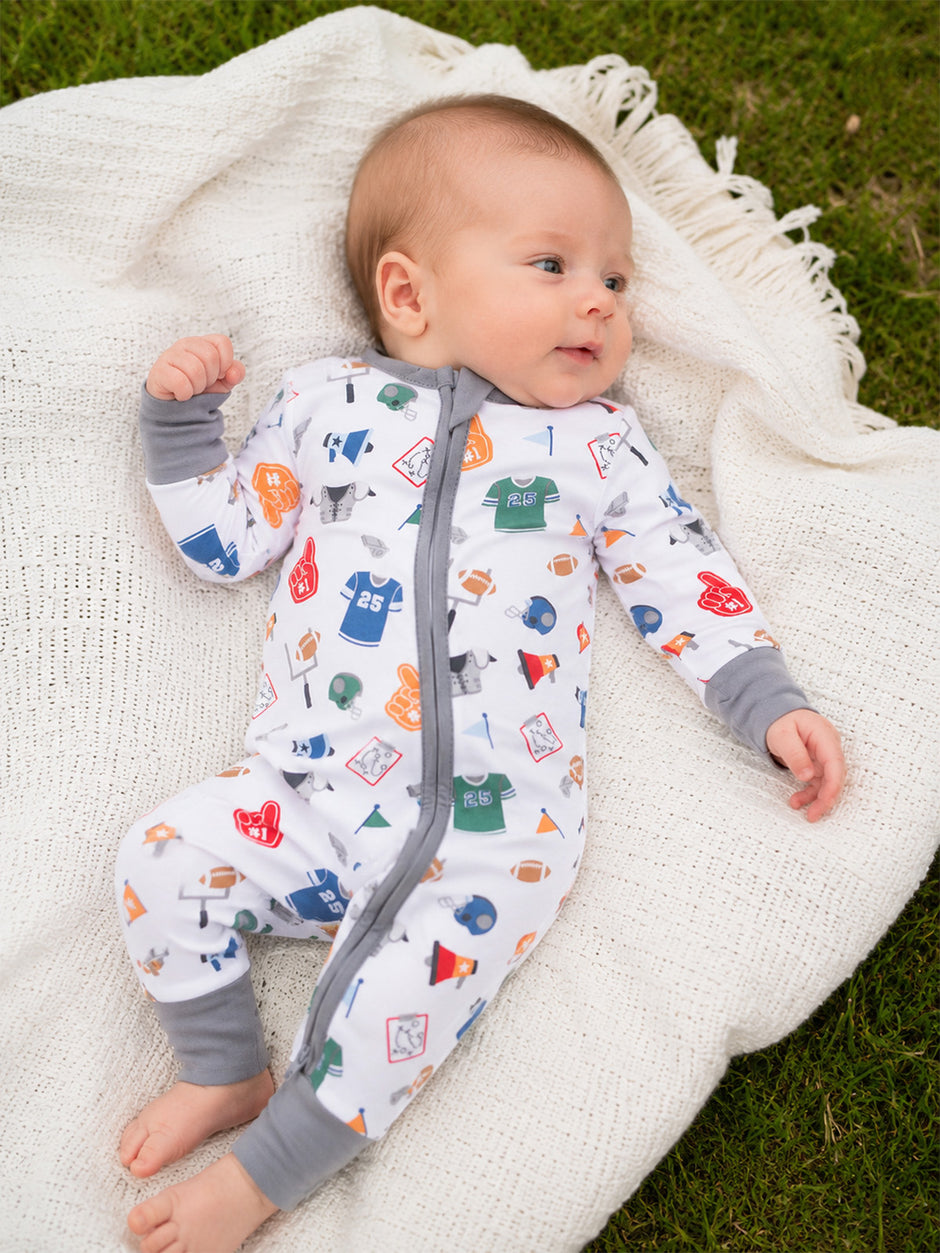 2-Way Zip Romper, Game Day