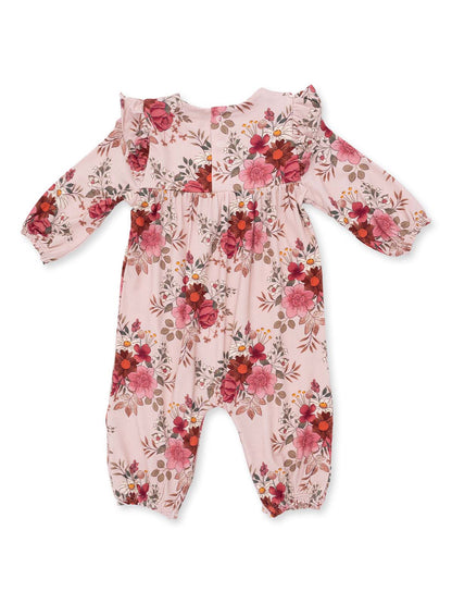 Ruffle Sleeve Romper, Sabrina Floral