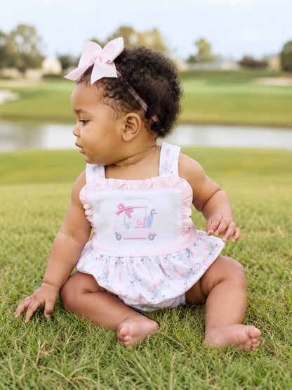 Ruffle Bubble, Golf Trellis Pink