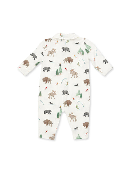 Polo Romper, Northern Woodland Animals