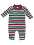 Polo Romper, Rugby Stripe