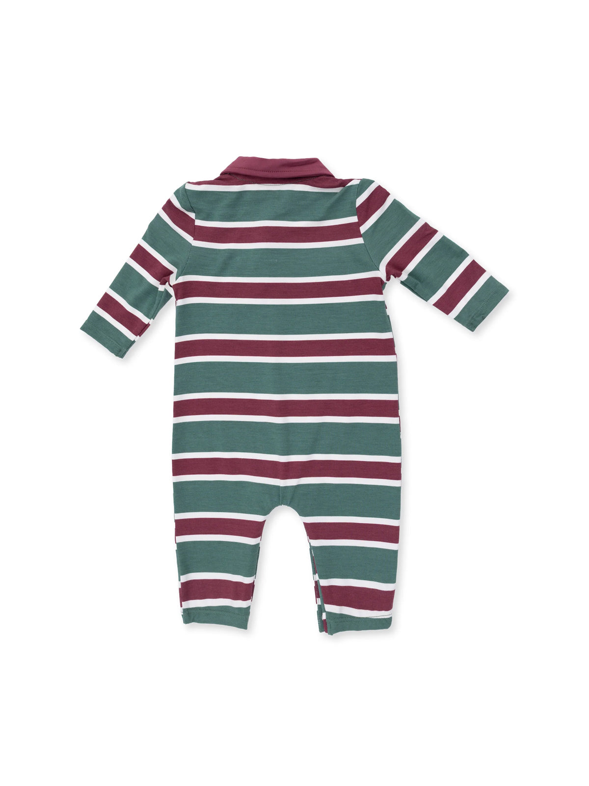 Polo Romper, Rugby Stripe