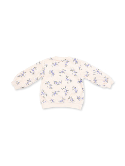 Oversized Sweatshirt and Wide Leg Pant, Sweet Hanna Floral Velour