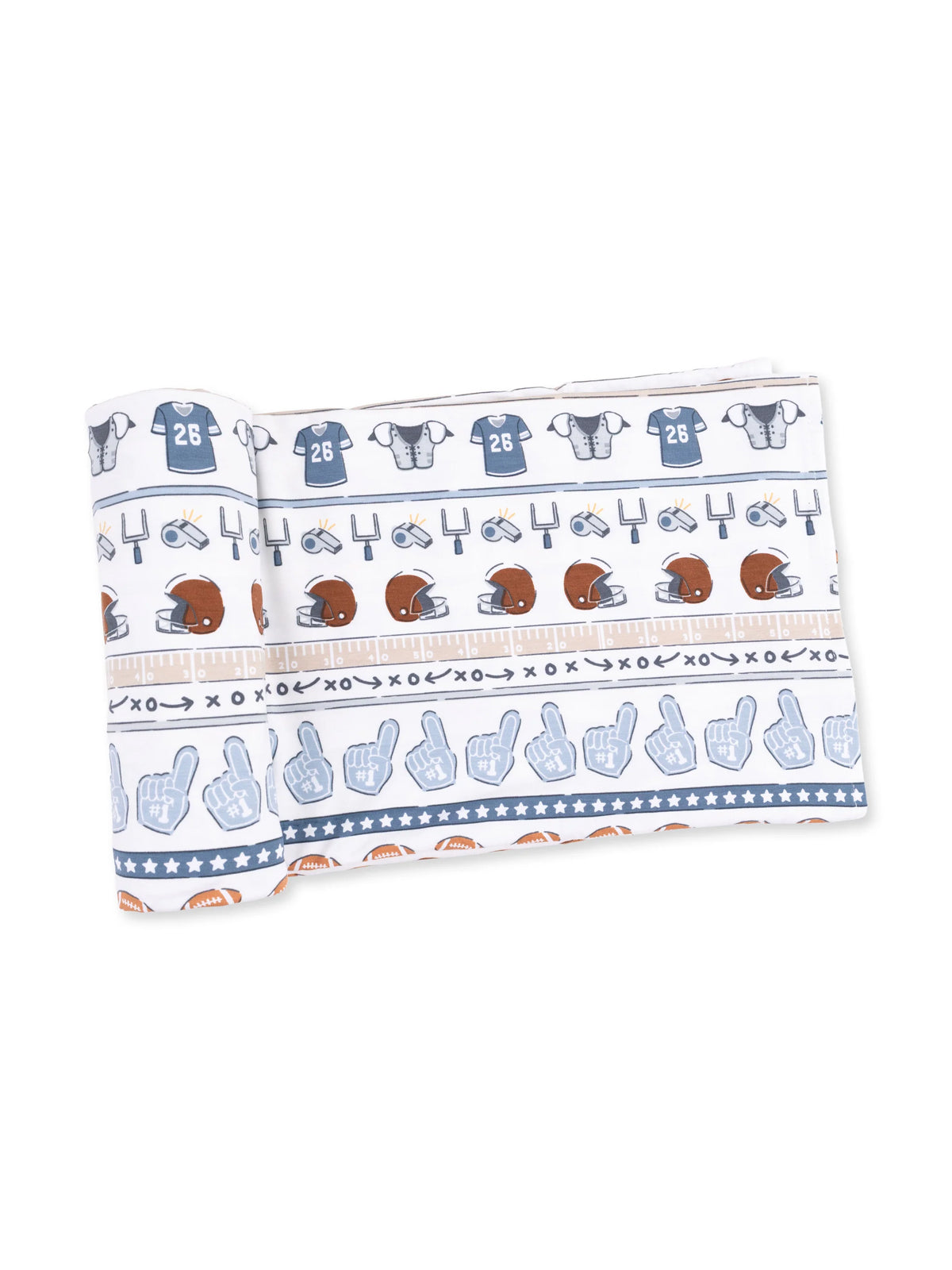Stretch Swaddle, Football Stripe