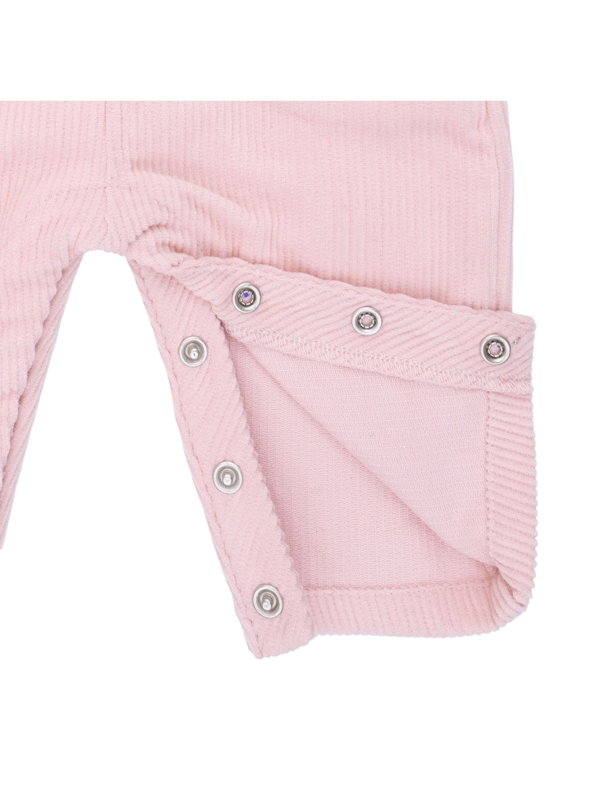Corduroy Overalls, Veiled Pink Horse Appliqué