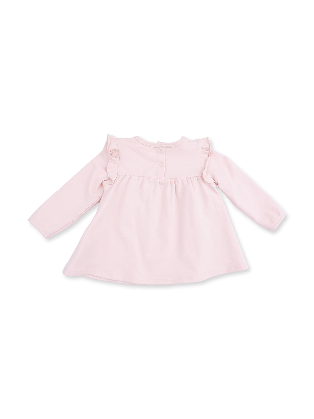 Long Sleeve Sweatshirt with Ruffles and Leggings, Veiled Pink Bows