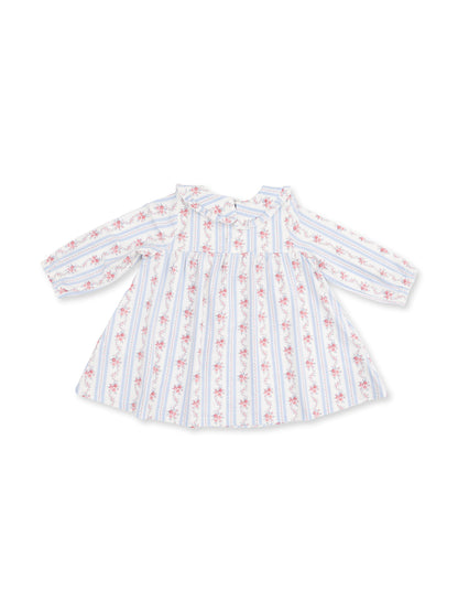 Peter Pan Collar Dress & Bloomer, Anna Floral Stripe
