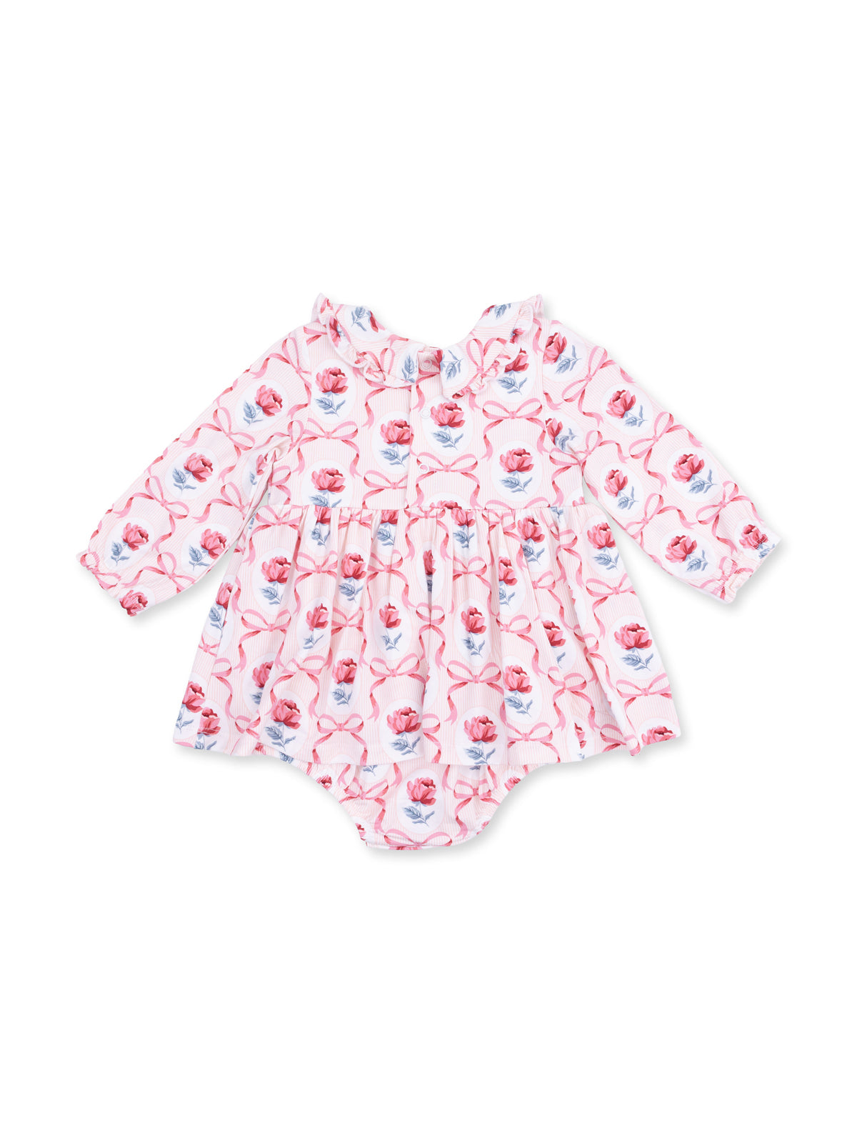 Peter Pan Ruffle Collar Bubble w/ Skirt, Leslie Rose