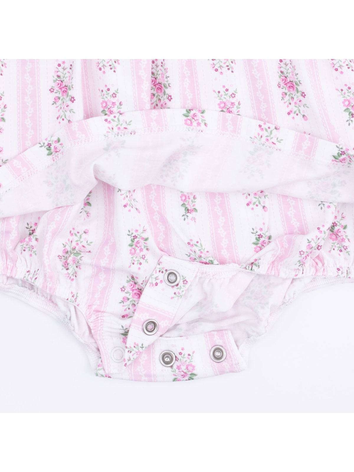Smocked Ruffle Bubble w/ Skirt, Bella Rose Stripe