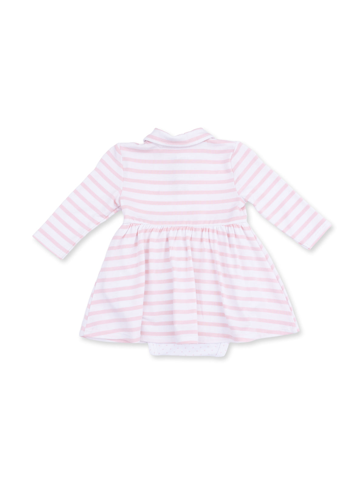 Long Sleeve Tennis Bodysuit Dress, Football Dot and Stripe