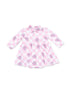Long Sleeve Tennis Bodysuit Dress, Heart Tattoo Check Pink