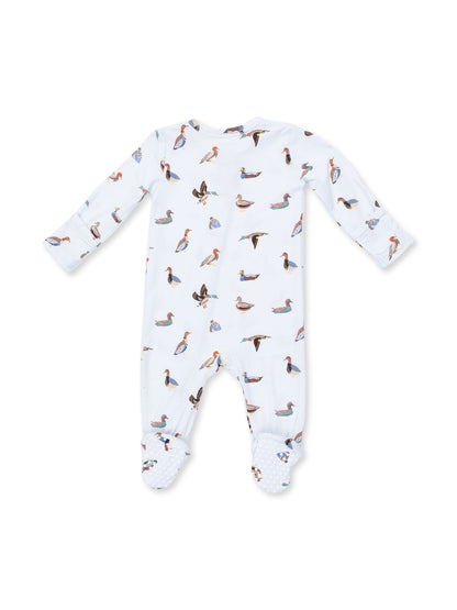 2-Way Zip Footie, American Ducks