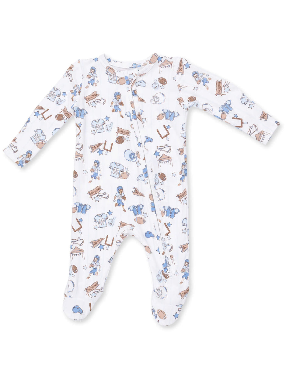 2-Way Zip Footie, Football Nursery