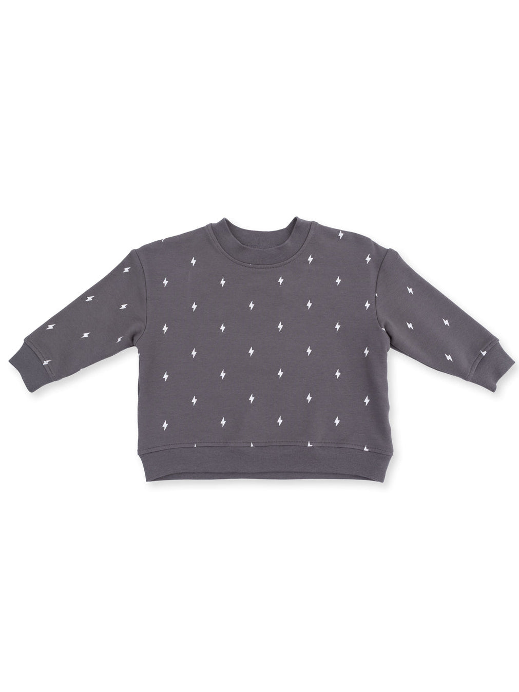Drop Sleeve Sweatshirt, Lightning Bolt