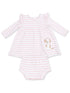 Ruffle Dress and Bloomer, Stripe Puppy
