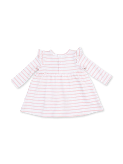 Ruffle Dress and Bloomer, Stripe Puppy