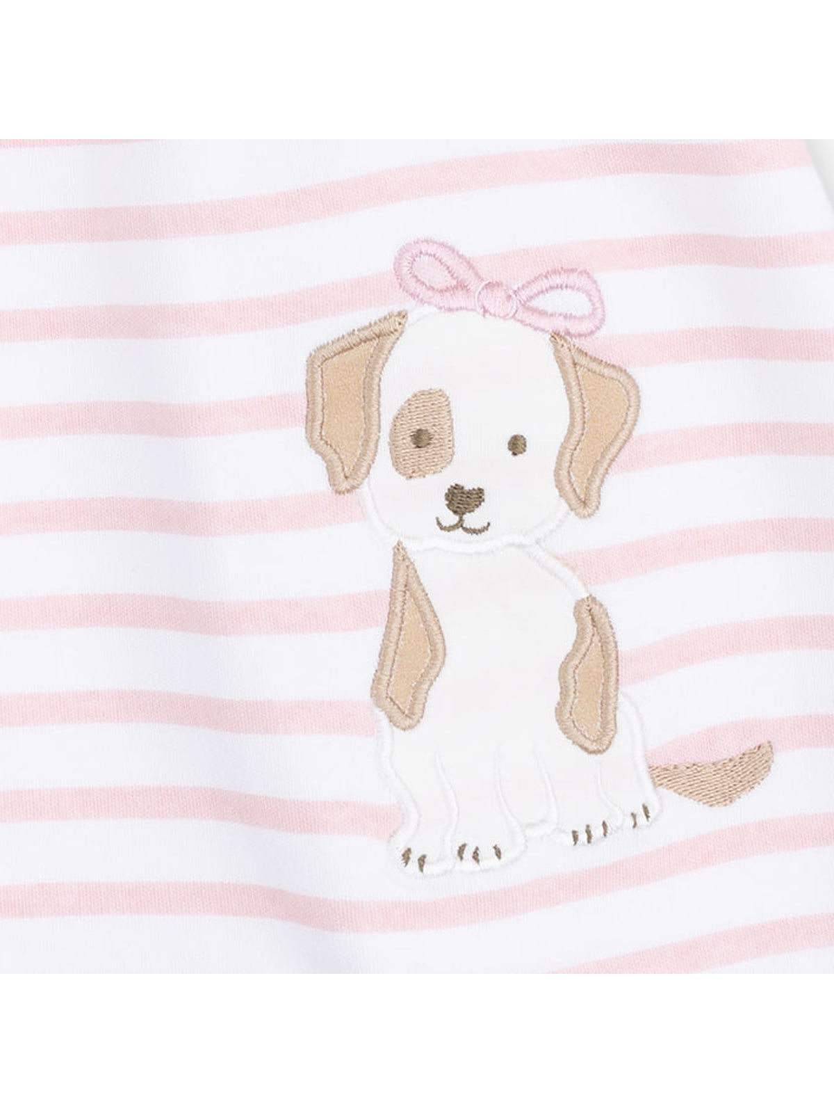 Ruffle Dress and Bloomer, Stripe Puppy