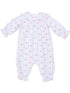Smocked Long Sleeve Romper, Anna Floral Stripe