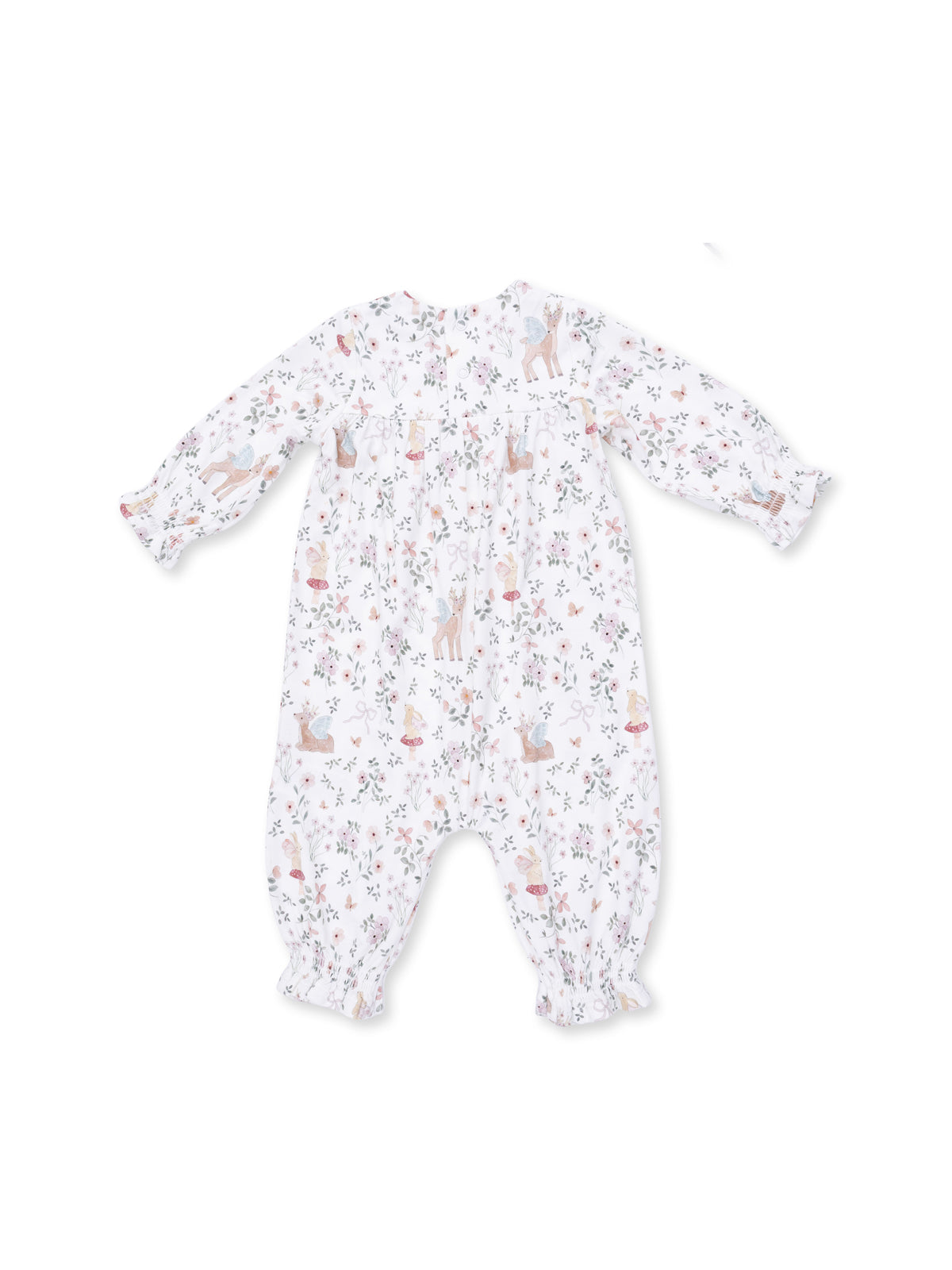 Smocked Long Sleeve Romper, Enchanted Woodland