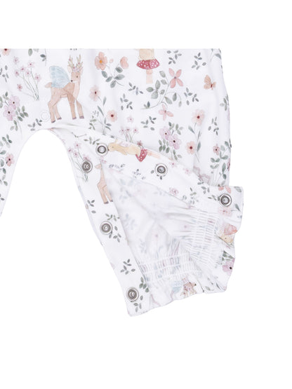 Smocked Long Sleeve Romper, Enchanted Woodland