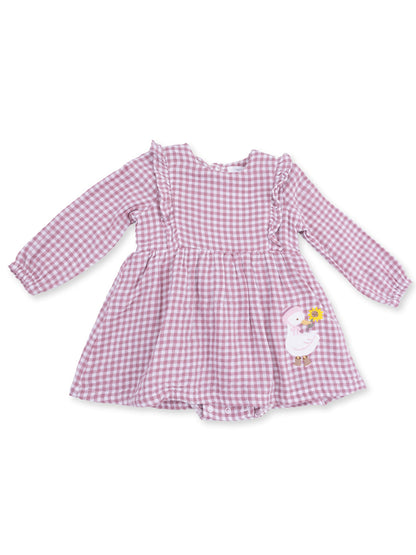 Ruffle Bubble w/ Skirt, Berry Gingham