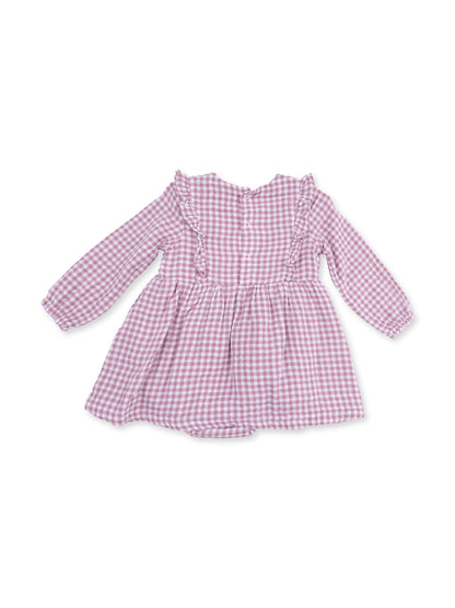 Ruffle Bubble w/ Skirt, Berry Gingham