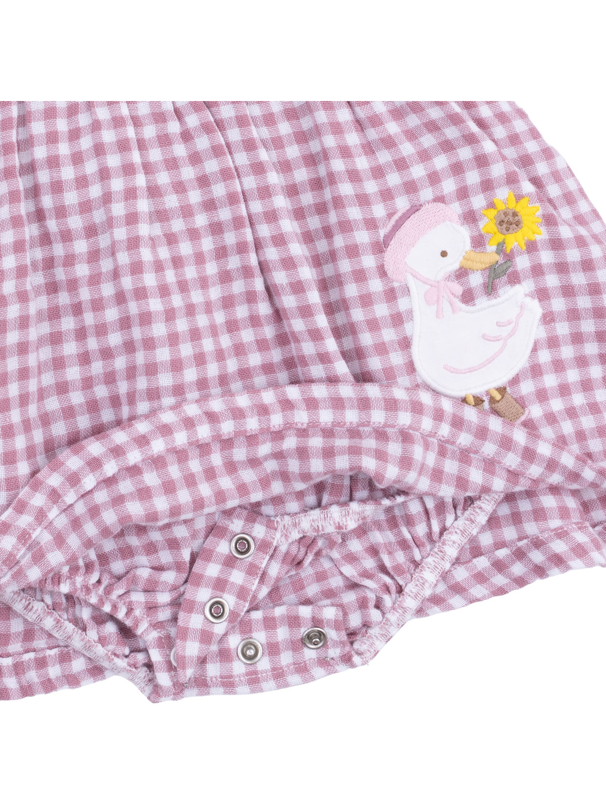 Ruffle Bubble w/ Skirt, Berry Gingham